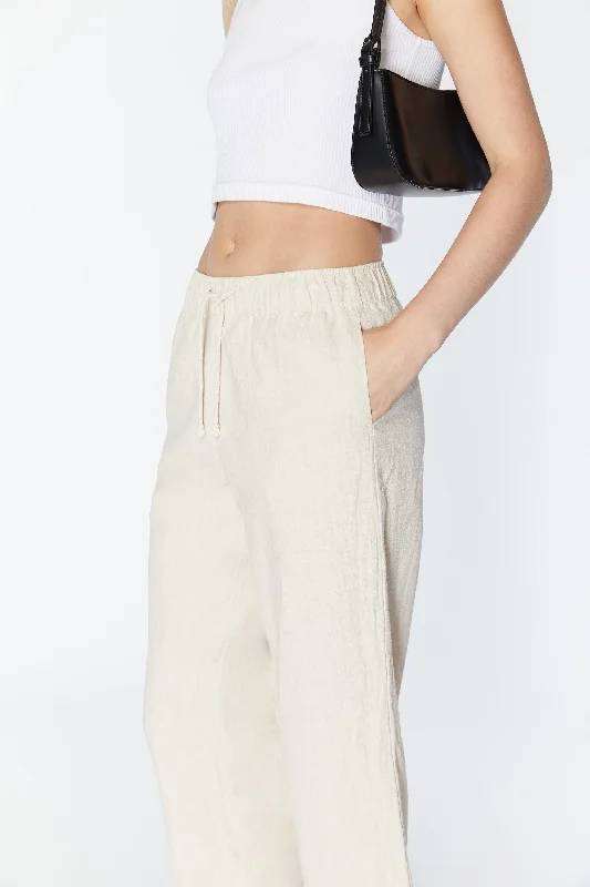 LINEN DRAWSTRING PANTS