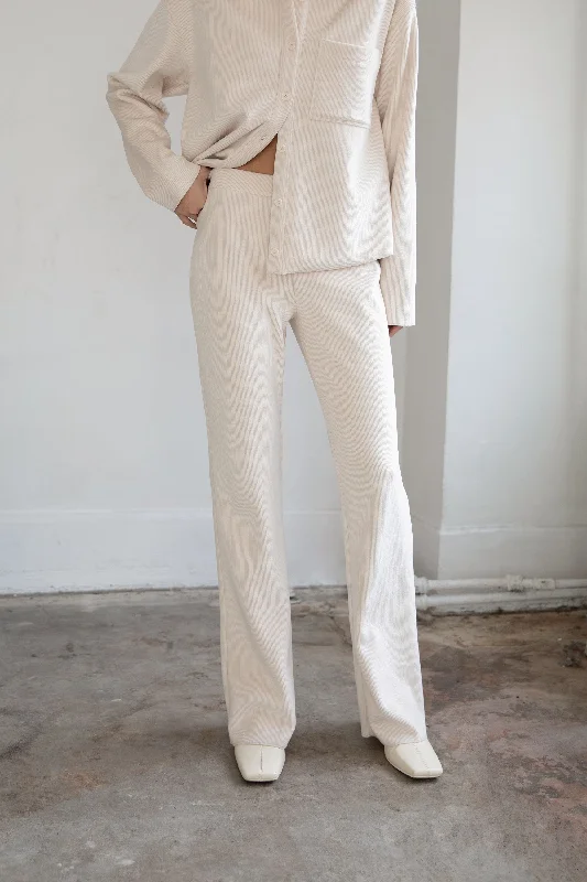 RIB-KNIT PANT