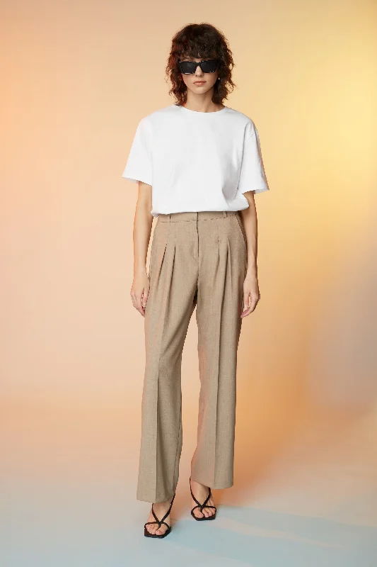 STRAIGHT LEG PANT WITH PLEATS