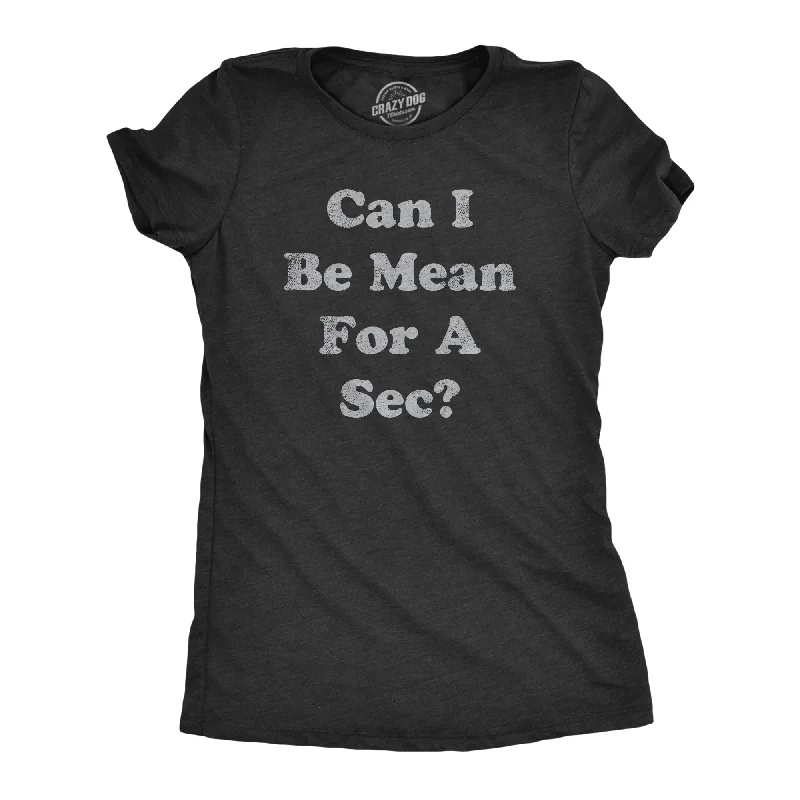 Can I Be Mean For A Sec Women's T Shirt