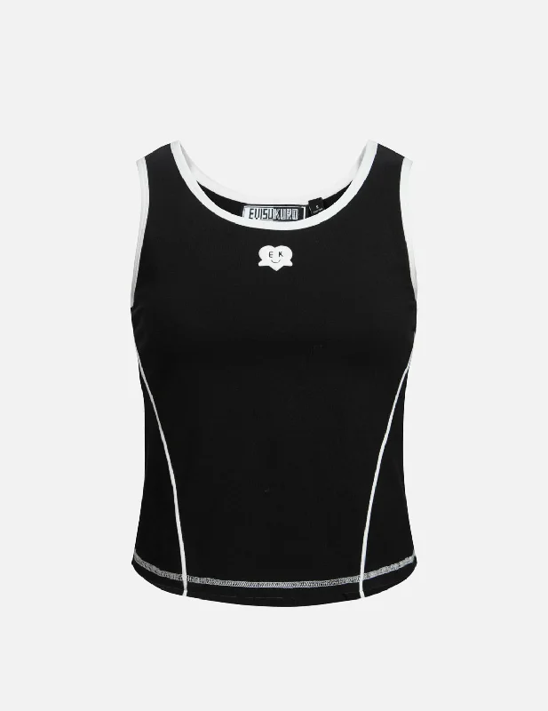 Logo Printed Slim Fit Tank Top