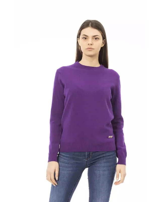 Baldinini Monogram Long Sleeve Sweater L Women