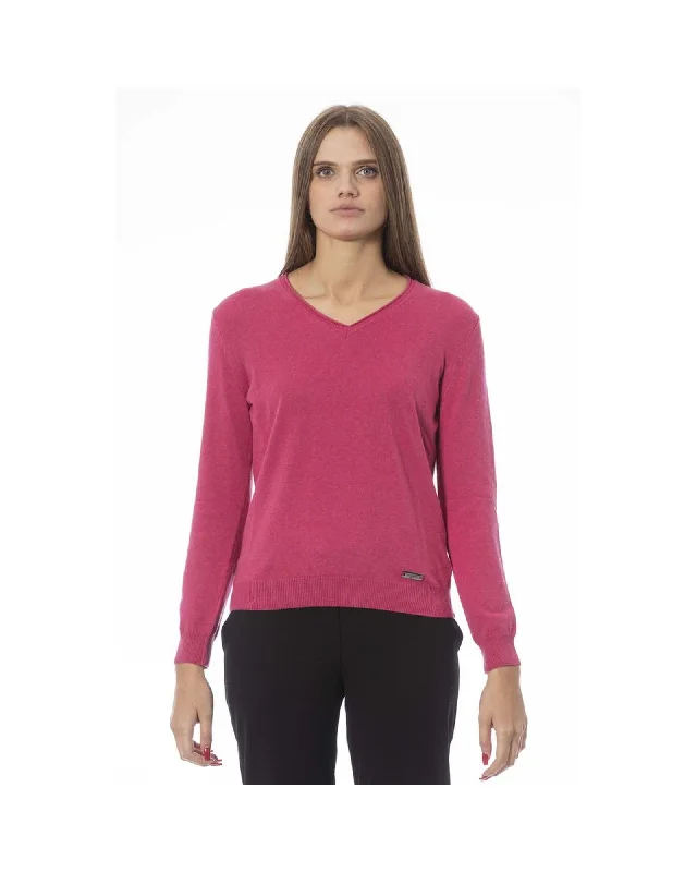 Baldinini Trend Women's Fuchsia Polyamide Sweater - XL