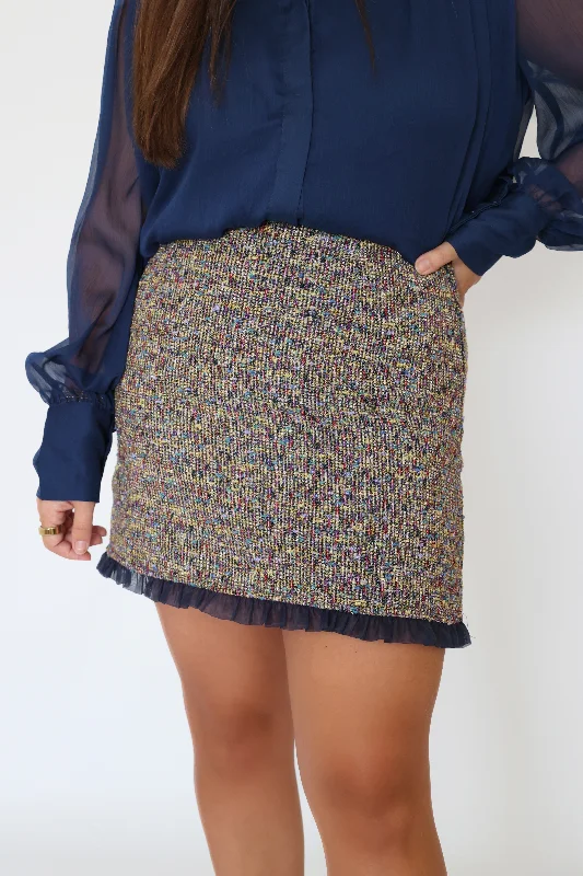 Blair Tweed Mini Skirt