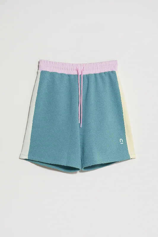 Colour Block Panel Shorts