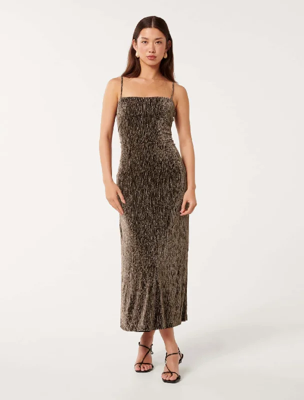 Kendra Glitter Jersey Maxi Dress