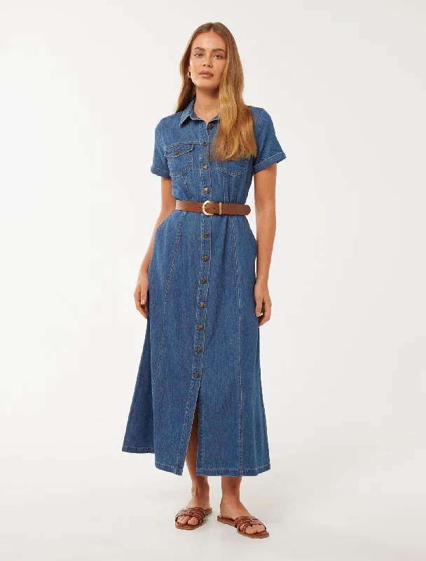 Lana Short Sleeve Midi Dress