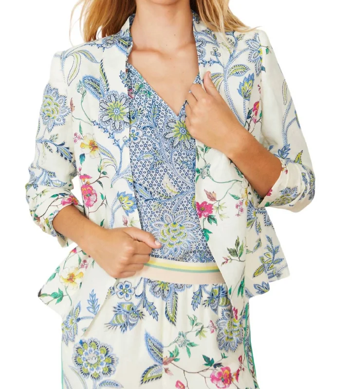 Kinsley Reversible Blazer In Balinese Floral