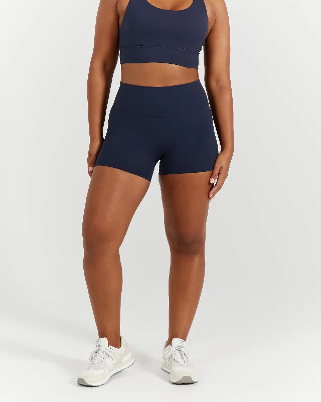 LUXE MINI SHORTS - DEEP NAVY