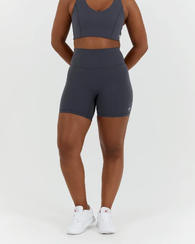 SCULPT BIKER SHORTS - EBONY