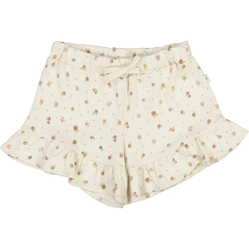 Wheat Chalk Flowers Deva Jersey Shorts